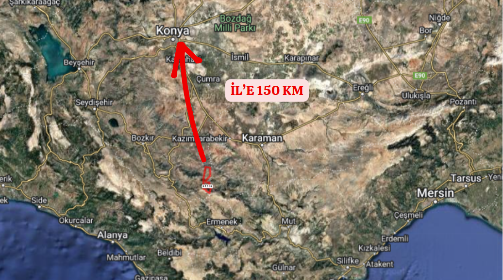 KONYA HADİM GÖYNÜKKIŞLA KÖYÜNDE 972 M² TARLA SATILIKTIR. - KONYA HADİM fotoğraf 8